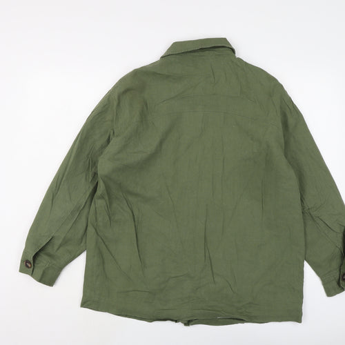 Zara Womens Green Jacket Size S Button