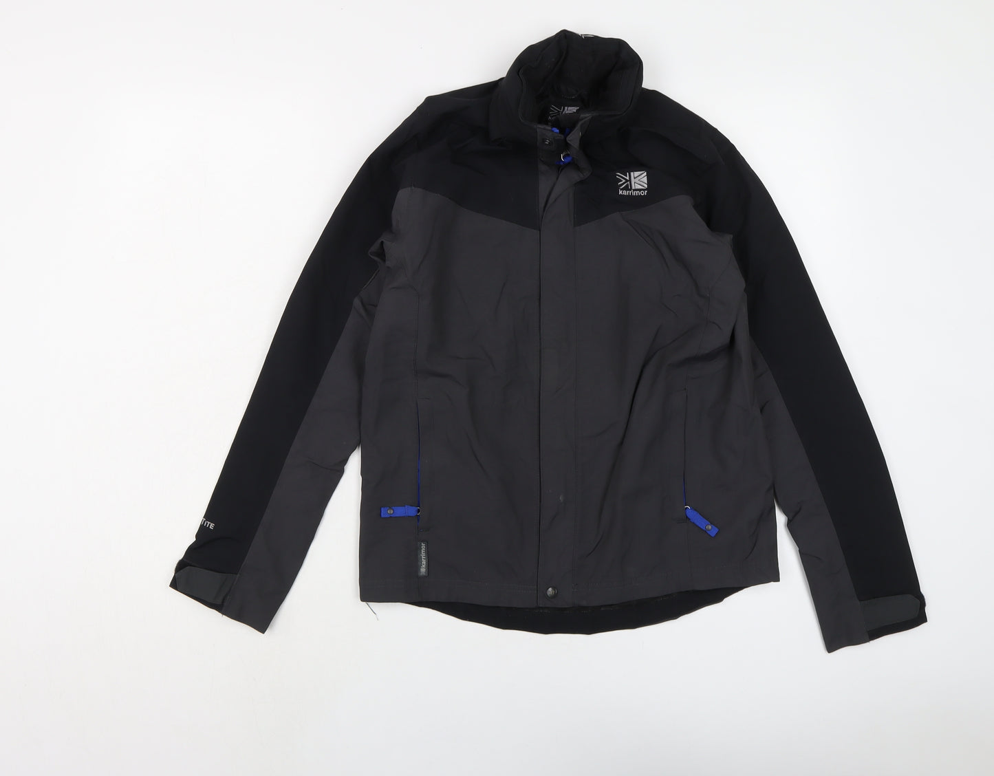 Karrimor Boys Grey Rain Coat Coat Size 13 Years Zip