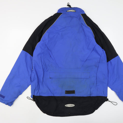 Altura Mens Blue Rain Coat Coat Size XL Zip