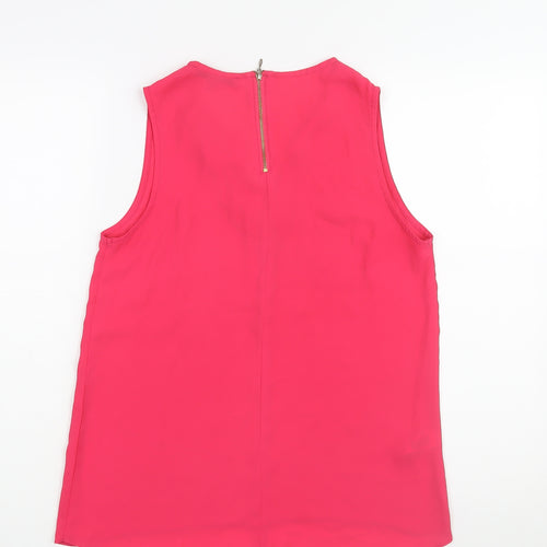NEXT Womens Pink Polyester Camisole Blouse Size 10 V-Neck