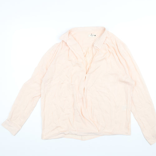 ba&sh Womens Pink Polyester Basic Blouse Size 10 V-Neck