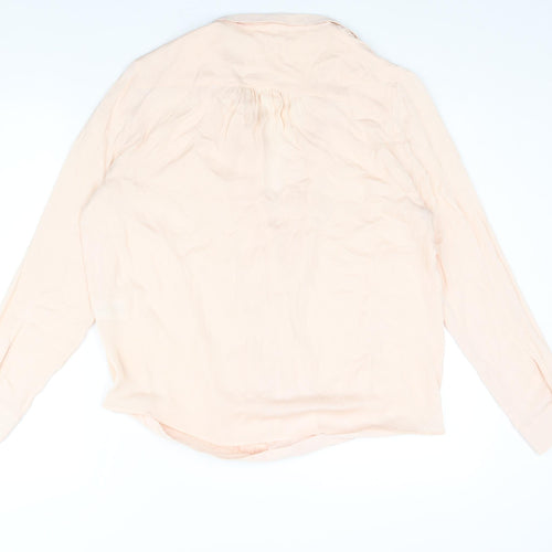 ba&sh Womens Pink Polyester Basic Blouse Size 10 V-Neck