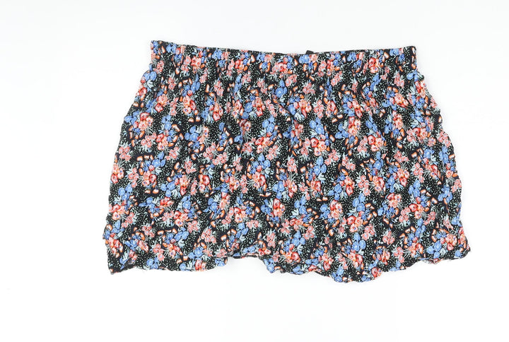 Woolworths Womens Multicoloured Floral Viscose Mini Skirt Size L