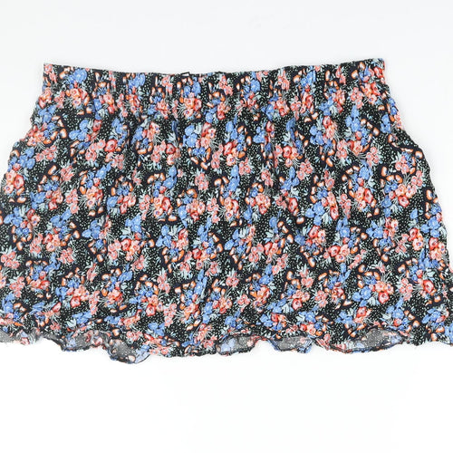 Woolworths Womens Multicoloured Floral Viscose Mini Skirt Size L