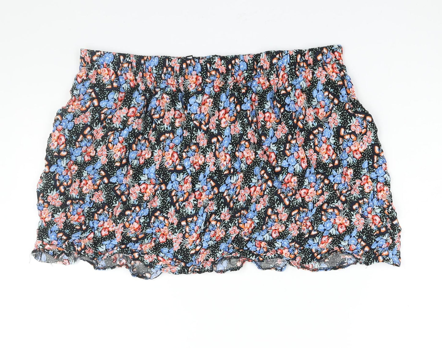 Woolworths Womens Multicoloured Floral Viscose Mini Skirt Size L