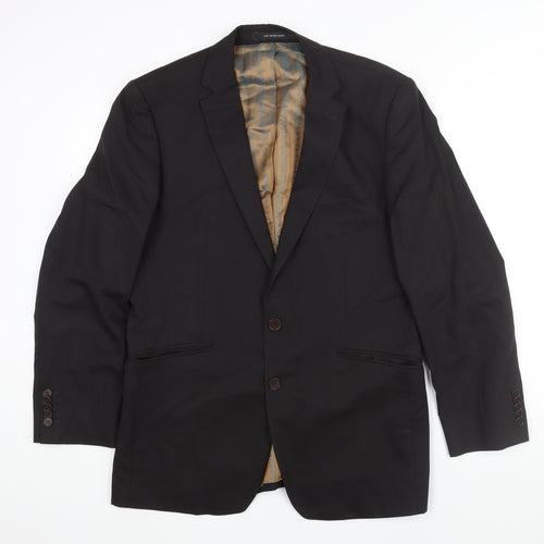 A39 Saville Row Mens Brown Wool Jacket Suit Jacket Size 38 Regular