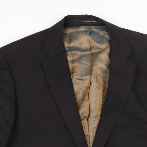 A39 Saville Row Mens Brown Wool Jacket Suit Jacket Size 38 Regular