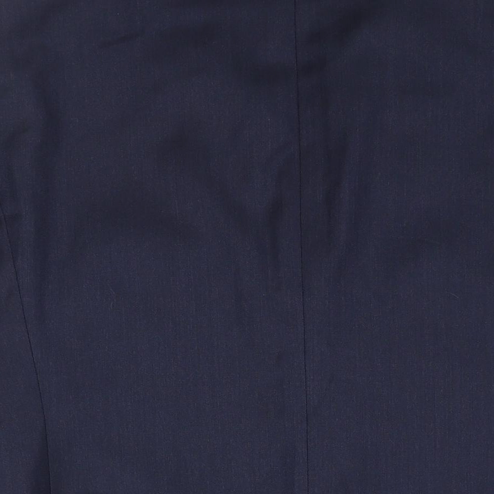 T.M.Lewin Mens Blue Striped Wool Jacket Suit Jacket Size 40 Regular