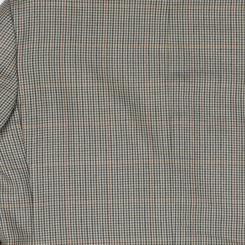 Laurie Hopkins Mens Brown Herringbone Wool Jacket Blazer Size 38 Regular