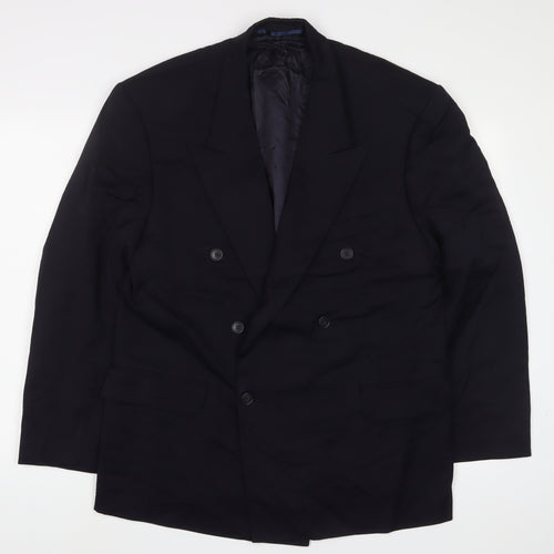 Principles Mens Black Wool Jacket Suit Jacket Size 40 Regular