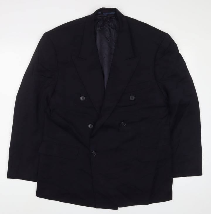 Principles Mens Black Wool Jacket Suit Jacket Size 40 Regular