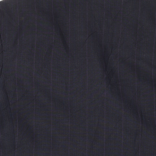 Rival Mens Grey Plaid Wool Jacket Suit Jacket Size 44 Regular