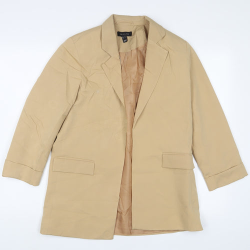New Look Womens Beige Jacket Blazer Size 8 - Open