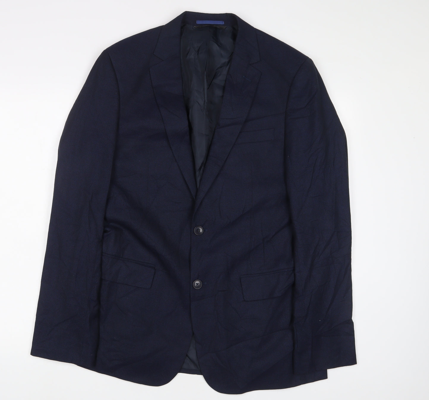 Marks and Spencer Mens Blue Polyester Jacket Suit Jacket Size 40 Regular