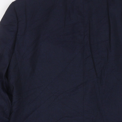Marks and Spencer Mens Blue Polyester Jacket Suit Jacket Size 40 Regular
