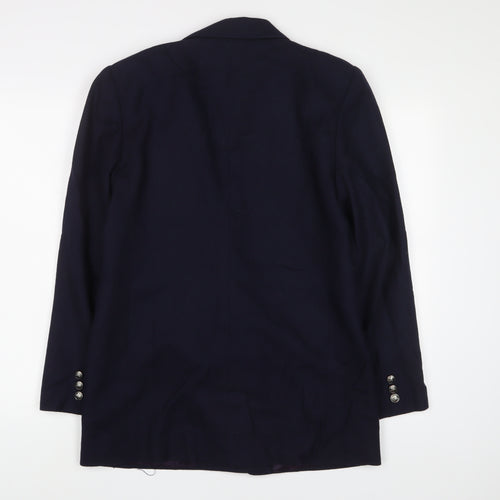 Giorgio Sant'Angelo Mens Blue Wool Jacket Suit Jacket Size 36 Regular