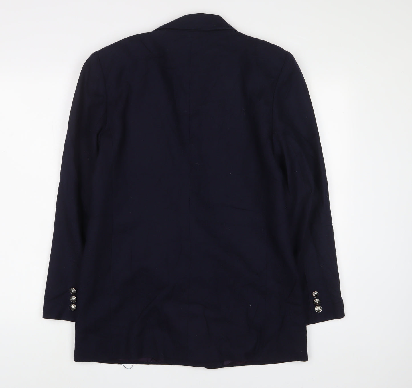 Giorgio Sant'Angelo Mens Blue Wool Jacket Suit Jacket Size 36 Regular