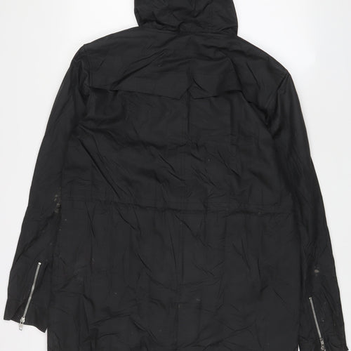 Good For Nothing Womens Black Jacket Coat Size M Zip - Butterfly, Embroidered