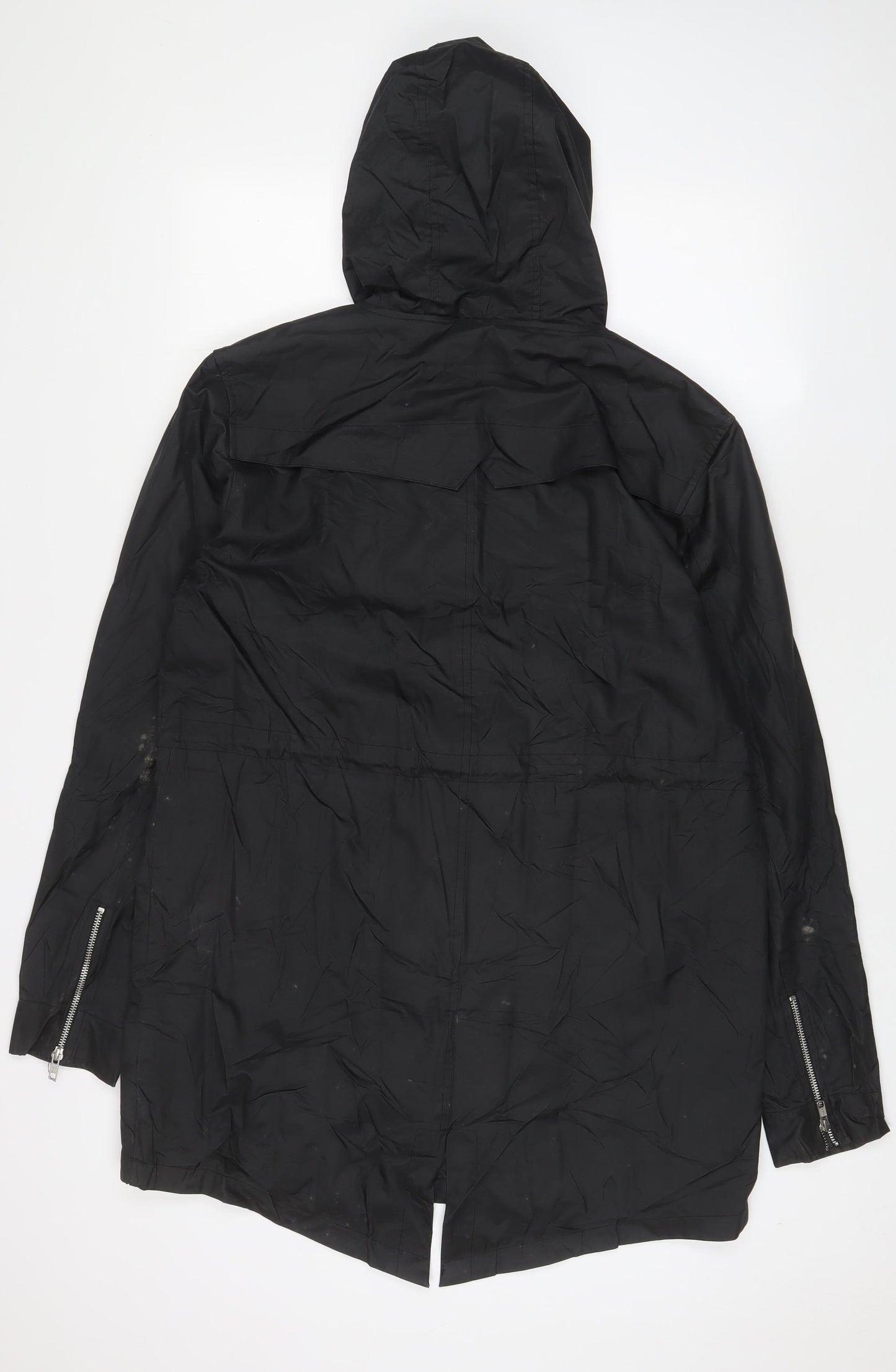 Good For Nothing Womens Black Jacket Coat Size M Zip - Butterfly, Embroidered