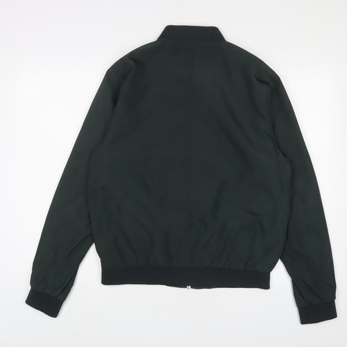 Topman Mens Green Bomber Jacket Jacket Size M Zip - Pockets