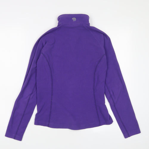 Mountain Hardwear Womens Purple Polyester Pullover Sweatshirt Size S Zip
