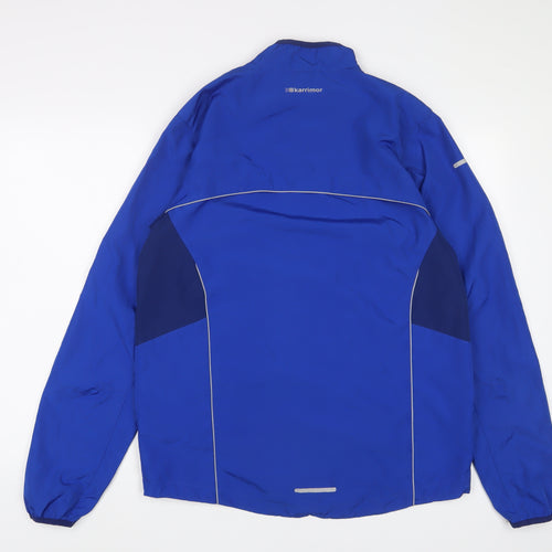 Karrimor Mens Blue Jacket Size M Zip - Zip Pockets