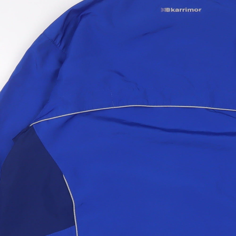 Karrimor Mens Blue Jacket Size M Zip - Zip Pockets
