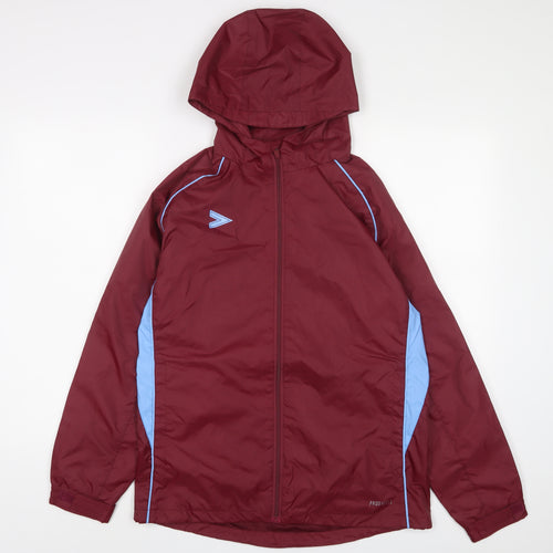 Mitre Womens Red Jacket Size 10 Zip - Pockets