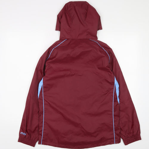 Mitre Womens Red Jacket Size 10 Zip - Pockets