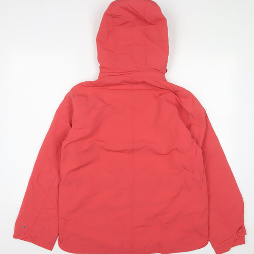 Marks and Spencer Womens Pink Jacket Size 8 Zip - Water Resistant