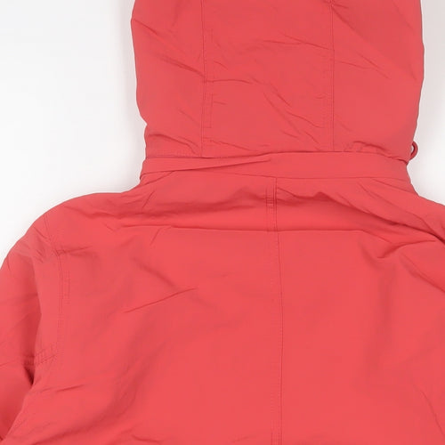 Marks and Spencer Womens Pink Jacket Size 8 Zip - Water Resistant