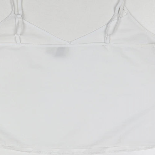 ASOS Womens White Polyester Camisole Tank Size 10 V-Neck
