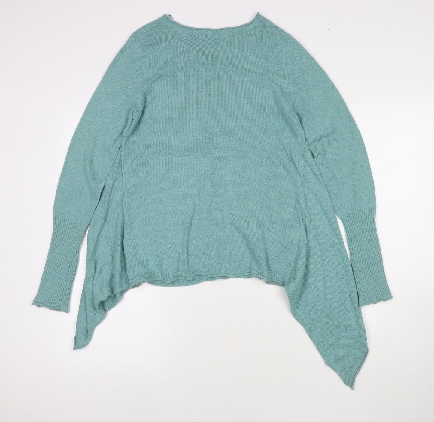 NEXT Womens Blue Round Neck Viscose Pullover Jumper Size 10