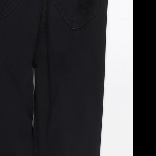 Topshop Womens Black Cotton Skinny Jeans Size 30 in L30 in Regular Zip