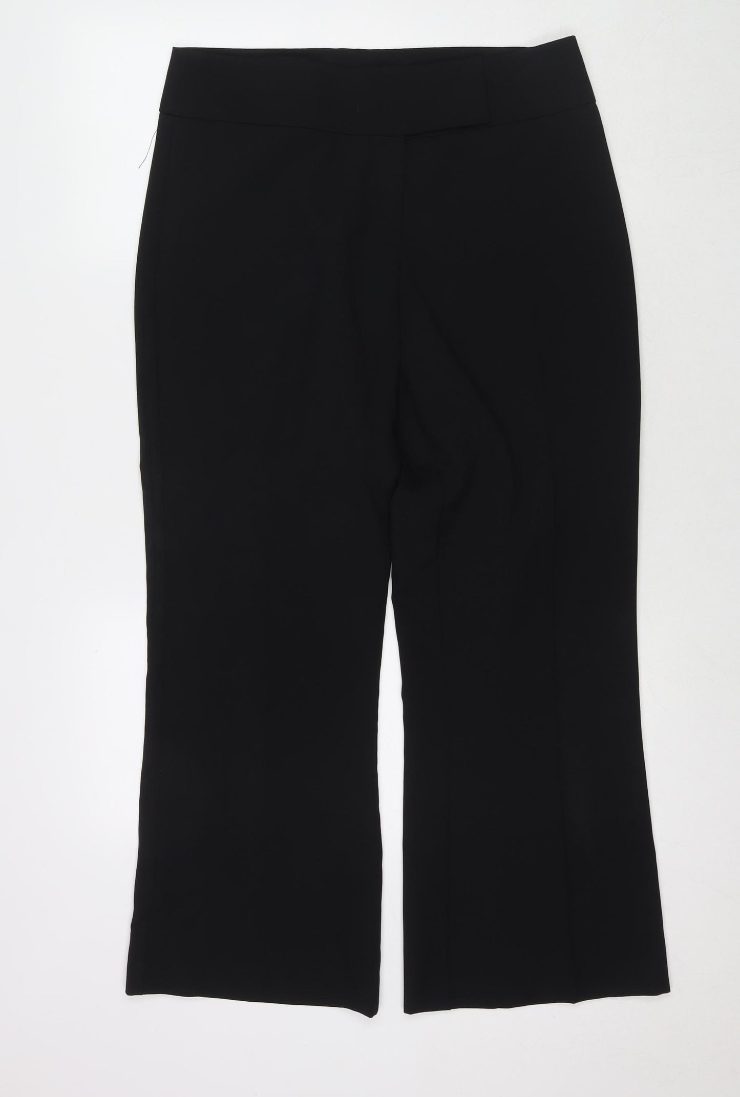 Florence & Fred Womens Black Polyester Trousers Size 14 L28 in Regular