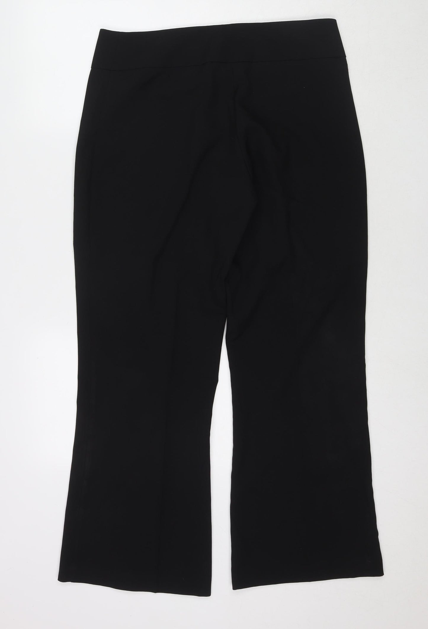 Florence & Fred Womens Black Polyester Trousers Size 14 L28 in Regular