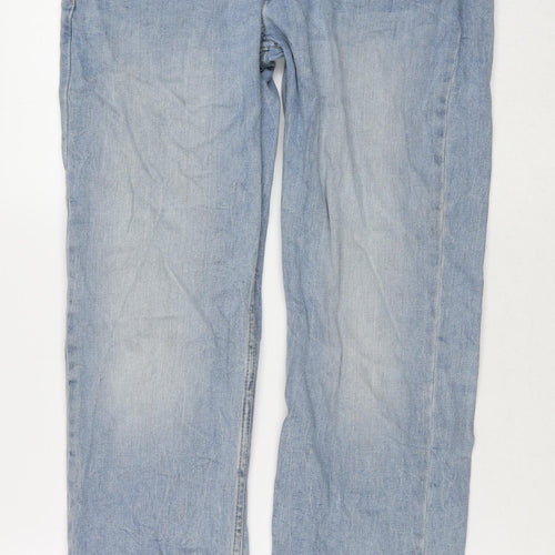 Levi's Mens Blue Cotton Straight Jeans Size 31 in L32 in Regular Zip