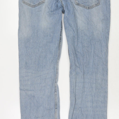 Levi's Mens Blue Cotton Straight Jeans Size 31 in L32 in Regular Zip