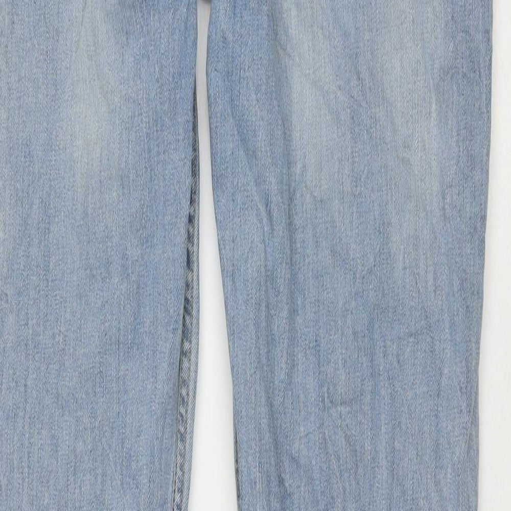 Levi's Mens Blue Cotton Straight Jeans Size 31 in L32 in Regular Zip
