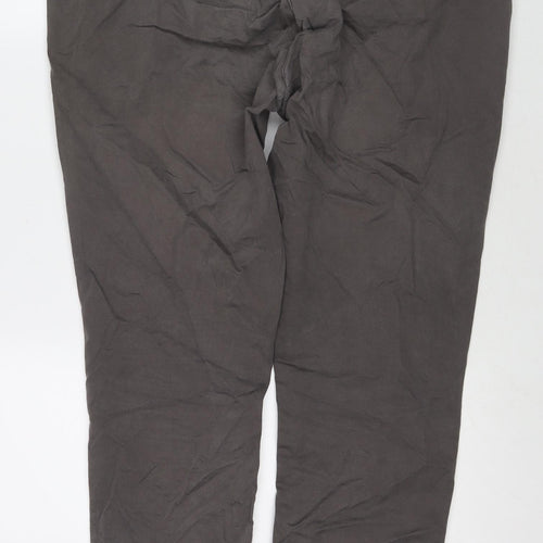 NEXT Mens Beige Cotton Trousers Size 38 in L30 in Slim Zip