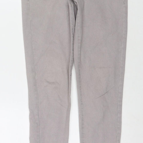 Denim & Co. Womens Grey Cotton Jegging Jeans Size 8 L29 in Regular
