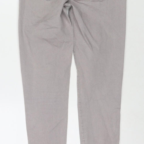 Denim & Co. Womens Grey Cotton Jegging Jeans Size 8 L29 in Regular