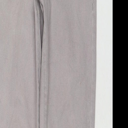 Denim & Co. Womens Grey Cotton Jegging Jeans Size 8 L29 in Regular