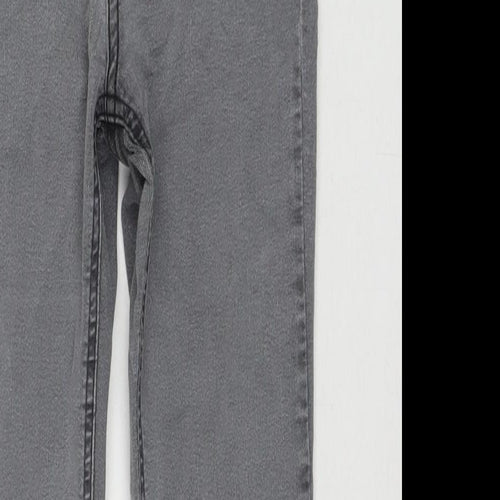 Per Una Womens Grey Cotton Skinny Jeans Size 26 in L25 in Regular Zip
