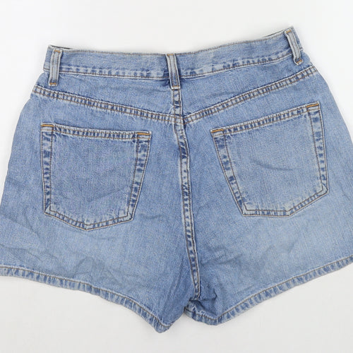 Gap Womens Blue Cotton Hot Pants Shorts Size 28 in L3 in Regular Zip