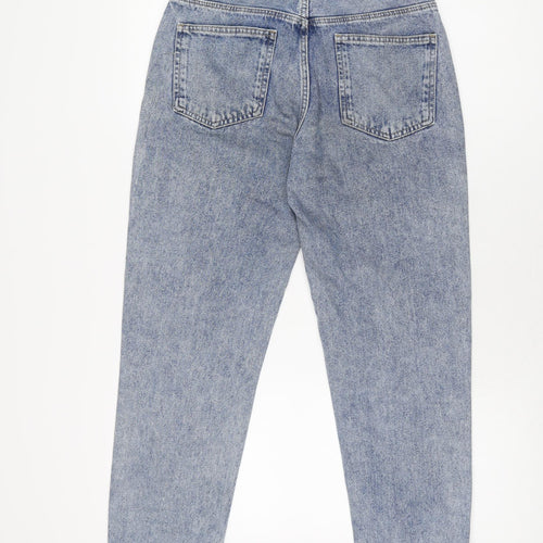 Stradivarius Womens Blue Cotton Skinny Jeans Size 8 L26 in Regular Zip