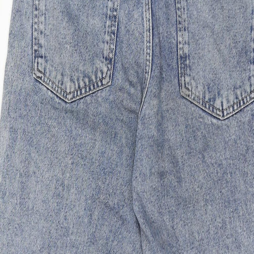 Stradivarius Womens Blue Cotton Skinny Jeans Size 8 L26 in Regular Zip