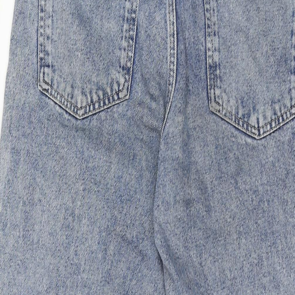 Stradivarius Womens Blue Cotton Skinny Jeans Size 8 L26 in Regular Zip