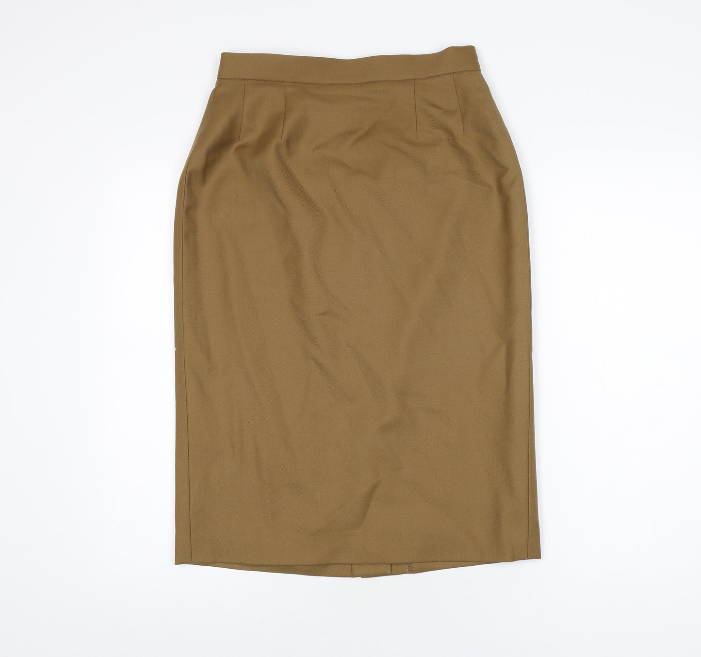 Dalkeith Womens Brown Polyester Straight & Pencil Skirt Size 12 Zip