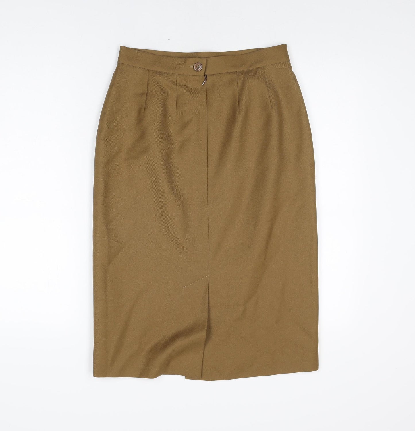 Dalkeith Womens Brown Polyester Straight & Pencil Skirt Size 12 Zip